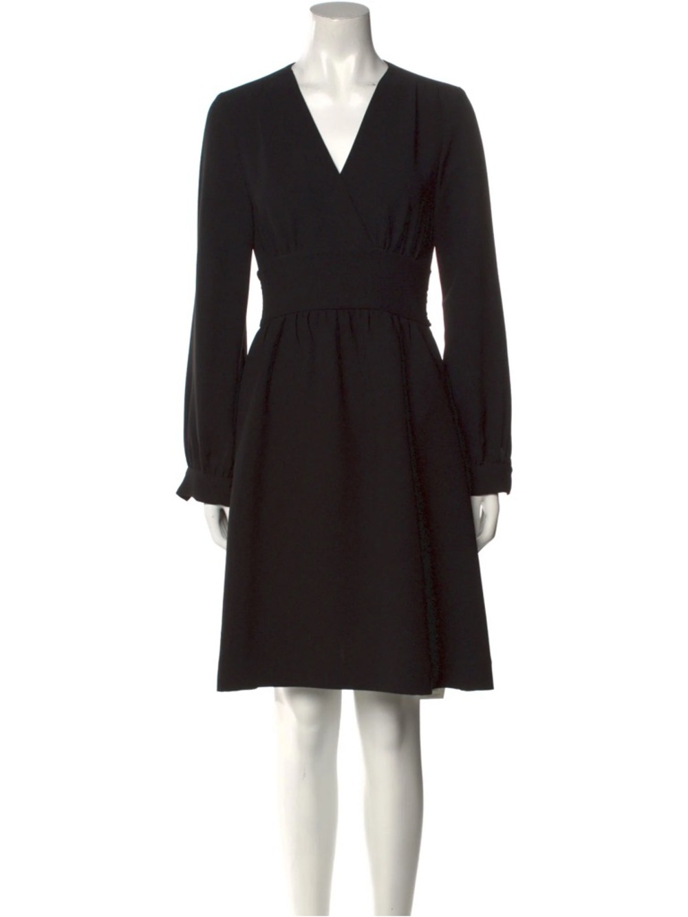 kate spade Black V-Neck Long Sleeve A-Line Dress